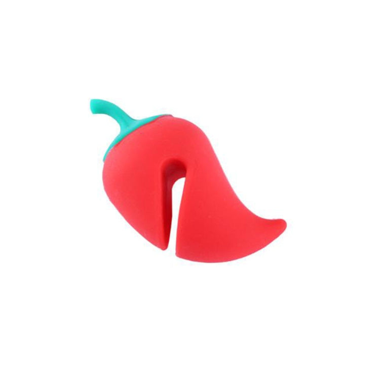 4 pezzi coperchio pentola a forma di pepe piccolo dispositivo di prevenzione del troppopieno coperchio del vaso in silicone gadget anti-trabocco rialzati, Pepper