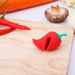 4 pezzi coperchio pentola a forma di pepe piccolo dispositivo di prevenzione del troppopieno coperchio del vaso in silicone gadget anti-trabocco rialzati, Pepper