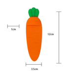 Segnalibro a forma di carota in silicone 12x4x1 cm