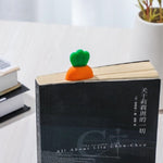 Segnalibro a forma di carota in silicone 12x4x1 cm