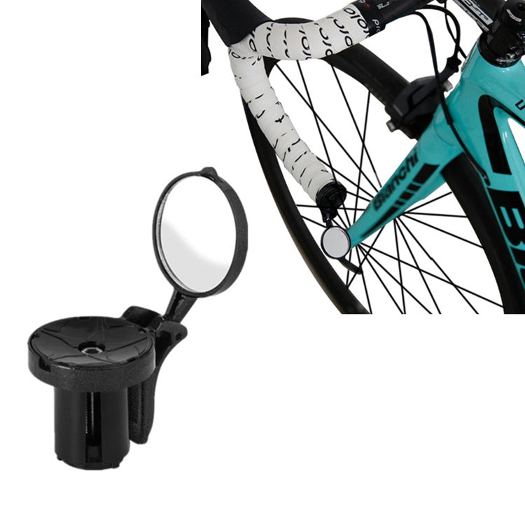 Specchietto retrovisore per bicicletta con riflettore manubrio