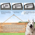 Recinzione protettiva retrattile per auto per finestrini per auto per animali domestici, 24x11.8x1.2cm, 24x17.7x1.2cm