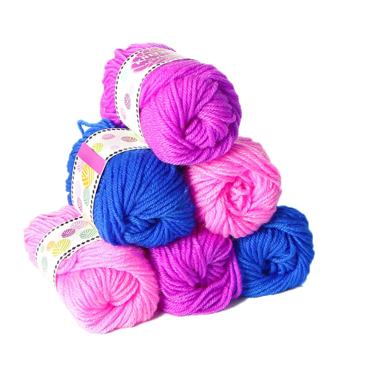 Filo di lana cappello sciarpa lavorata a maglia ragazza fai da te, consegna colore casuale, Knitting Wool