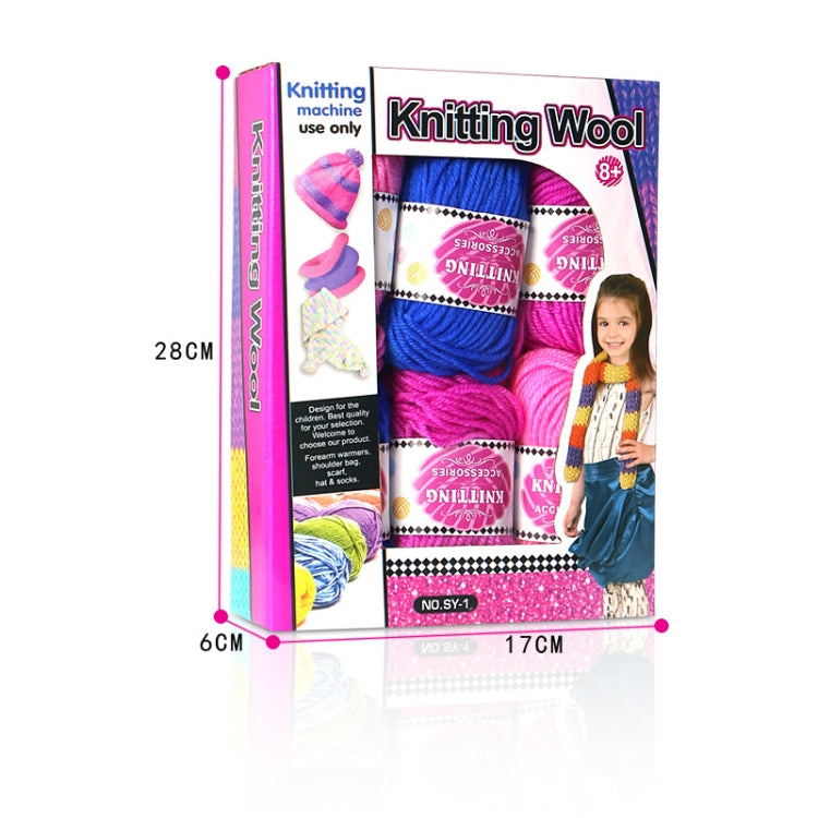 Filo di lana cappello sciarpa lavorata a maglia ragazza fai da te, consegna colore casuale, Knitting Wool