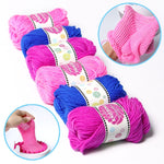 Filo di lana cappello sciarpa lavorata a maglia ragazza fai da te, consegna colore casuale, Knitting Wool