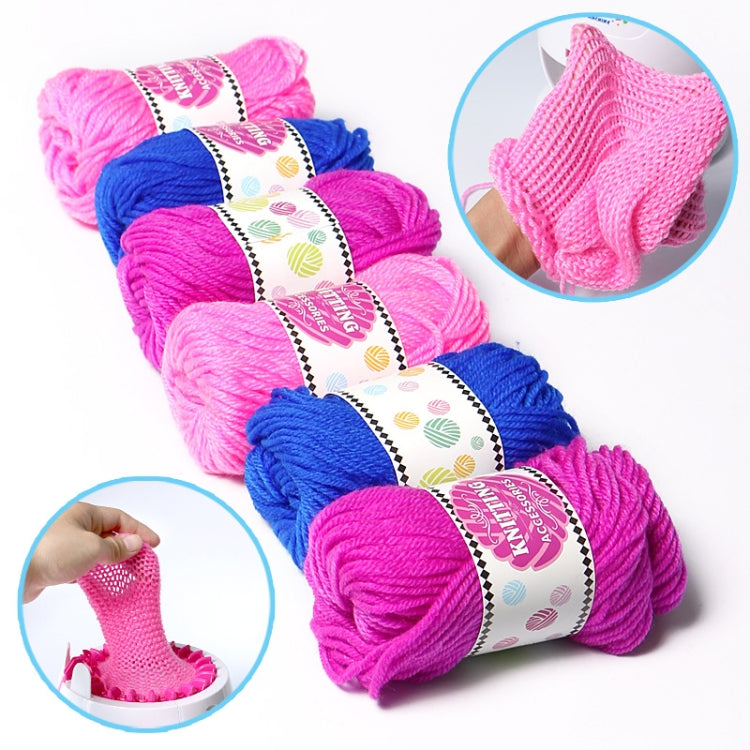 Filo di lana cappello sciarpa lavorata a maglia ragazza fai da te, consegna colore casuale, Knitting Wool
