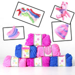 Filo di lana cappello sciarpa lavorata a maglia ragazza fai da te, consegna colore casuale, Knitting Wool