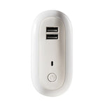Lampada da parete a LED con presa per camera da letto, timer dimmerabile con telecomando, spina CN, Dual-USB, Regular