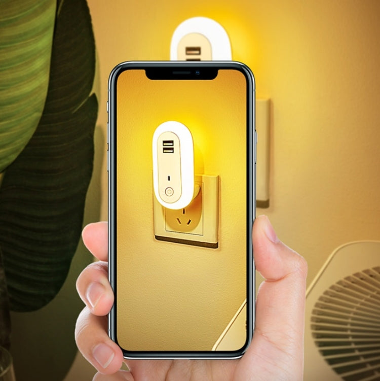 Lampada da parete a LED con presa per camera da letto, timer dimmerabile con telecomando, spina CN, Dual-USB, Regular
