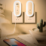 Lampada da parete a LED con presa per camera da letto, timer dimmerabile con telecomando, spina CN, Dual-USB, Regular