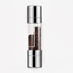 Macinapepe manuale a doppia testa in acciaio inossidabile 2 in 1, Pepper Mill