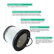 Filtro ricambio aspirapolvere Black & Decker 2 pezzi