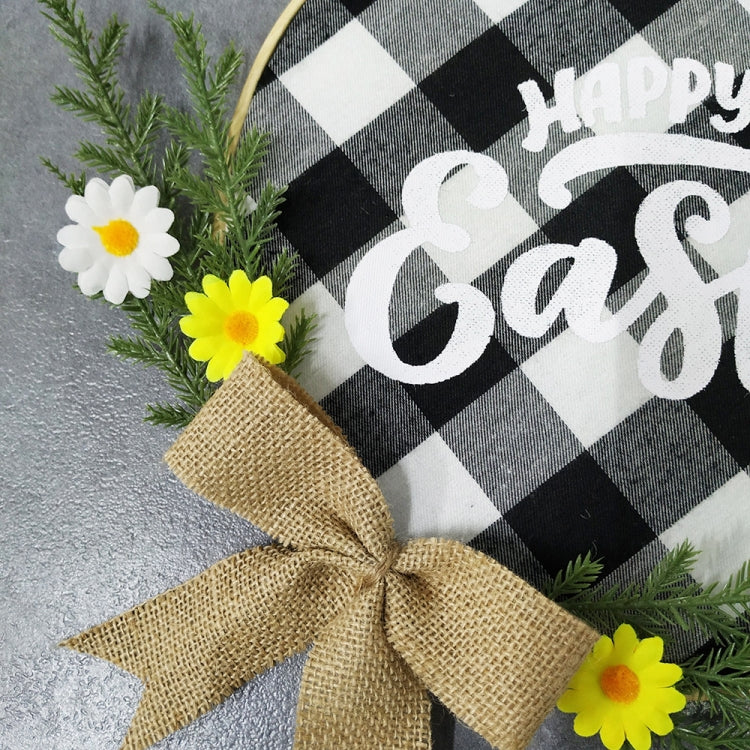 Decorazioni per la casa Ghirlanda di Pasqua Puntelli da tiro Appendere la porta della ghirlanda, Brown Hello, Whiteboard Black Letter Welcome Sign, Dark Blue Welcome Wooden Sign, Dark Blue Easter Rabbit