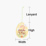 Confezione da 5 pendenti pasquali in legno per atmosfera festosa, articoli decorativi, Bunny Egg Shell, Rabbit Lifting Eggshell, Small Egg Shell, Yellow Rabbit Eggshell, Pink Egg, Yellow Rabbit Tooth Egg, Light Yellow Upside-down Rabbit Eggs, Blue Egg ...
