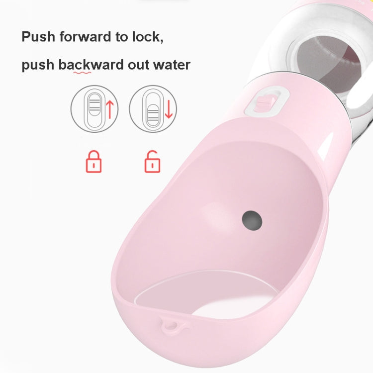Abbeveratoio portatile per tazza per animali domestici integrato per acqua e cibo segmentato a doppia funzione per animali domestici