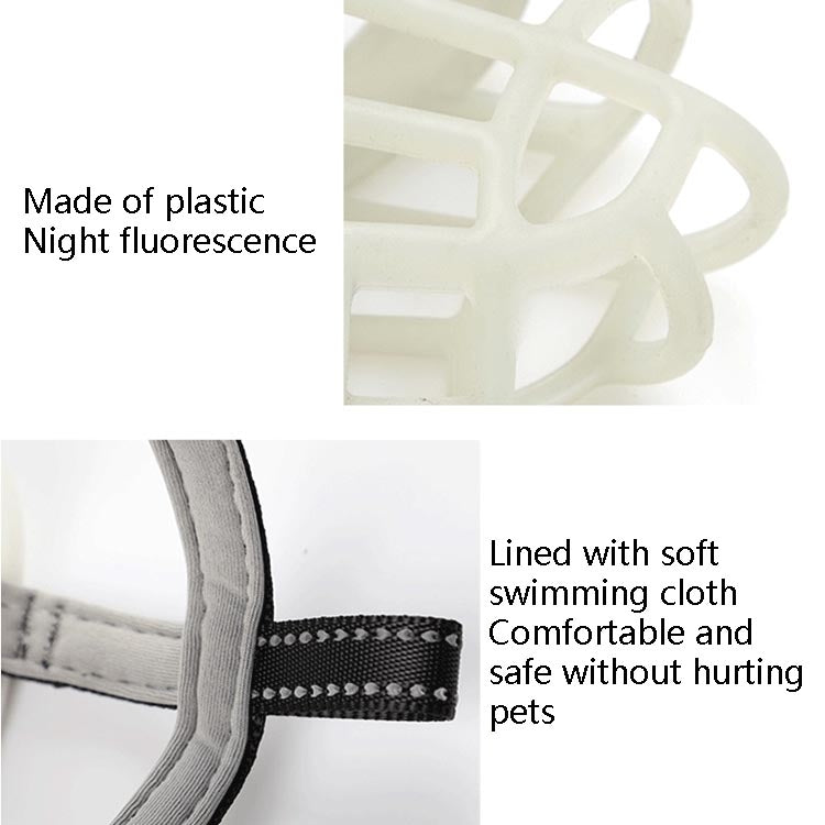 Copri bocca per cani fluorescente Maschere per animali domestici Anti-morso e tappo antiabbaio Forniture per animali domestici, Number 1, Number 2, Number 3, Number 4, Number 5