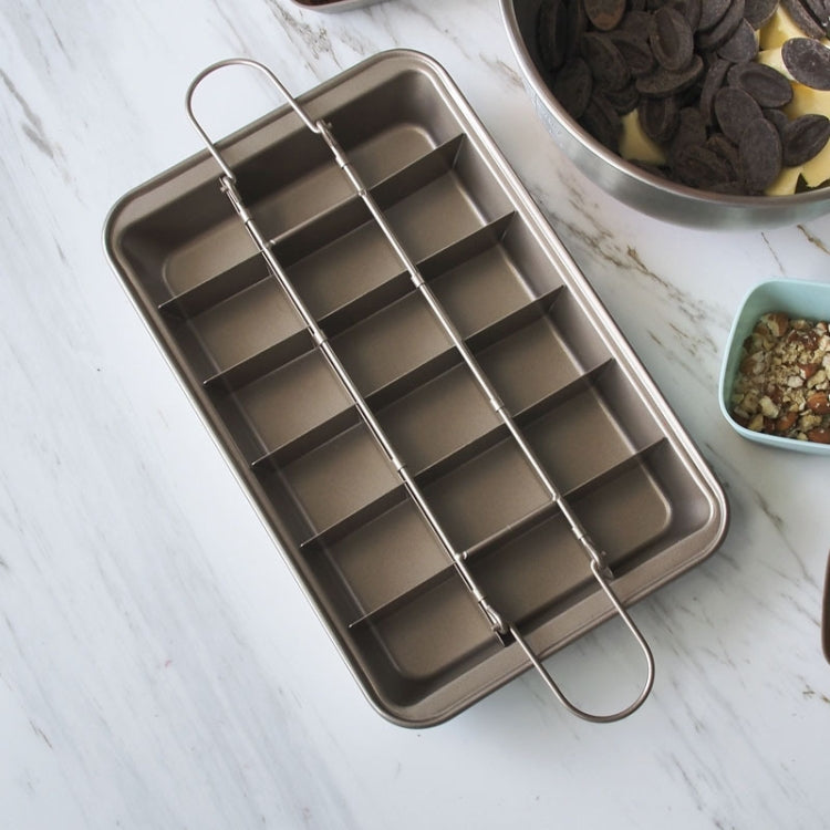 Brownie Pan Torta Stampo Quadrato Pane Cottura Spessa Fondo Solido Teglia Antiaderente, Cake Mold