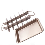 Brownie Pan Torta Stampo Quadrato Pane Cottura Spessa Fondo Solido Teglia Antiaderente, Cake Mold
