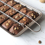 Brownie Pan Torta Stampo Quadrato Pane Cottura Spessa Fondo Solido Teglia Antiaderente, Cake Mold