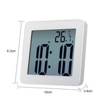 Orologio da parete impermeabile Orologio da bagno LCD Sveglia elettronica da cucina, Waterproof Wall Clock