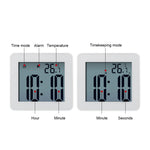Orologio da parete impermeabile Orologio da bagno LCD Sveglia elettronica da cucina, Waterproof Wall Clock