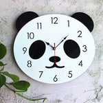 Orologio da parete Cartoon Orologio in acrilico Panda Orologio da parete semplice per la casa, Panda Wall Clock