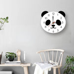 Orologio da parete Cartoon Orologio in acrilico Panda Orologio da parete semplice per la casa, Panda Wall Clock