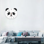 Orologio da parete Cartoon Orologio in acrilico Panda Orologio da parete semplice per la casa, Panda Wall Clock