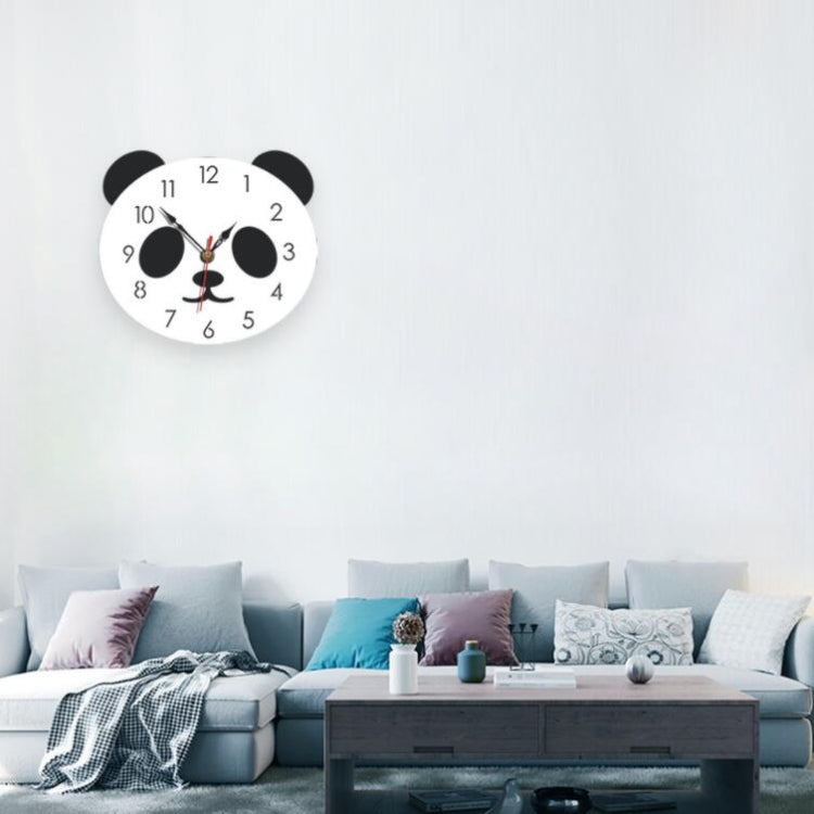 Orologio da parete Cartoon Orologio in acrilico Panda Orologio da parete semplice per la casa, Panda Wall Clock
