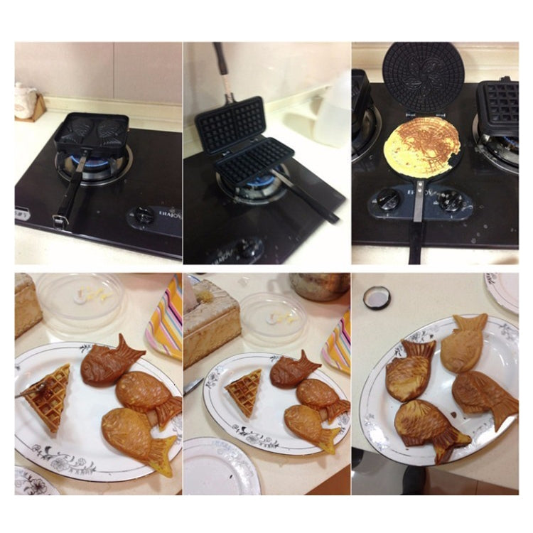 Bakeware a forma di pesce Waffle Pan Baking Sea Bream Cake Mold Home Tools, Fish-Shaped Waffle Pan