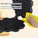 Stampo per waffle in metallo antiaderente da 2 pezzi, Waffle Maker Mould