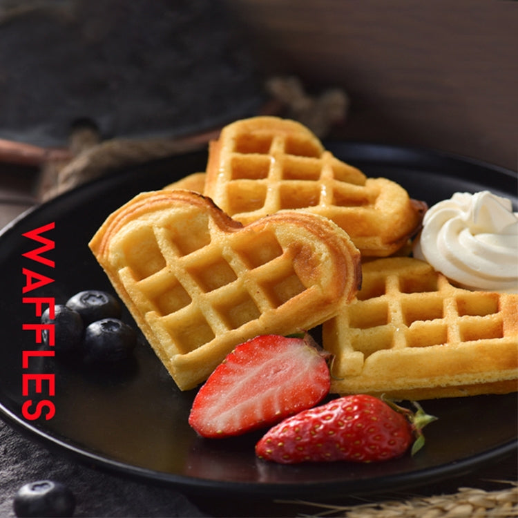 Stampo per waffle in metallo antiaderente da 2 pezzi, Waffle Maker Mould