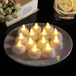 12 candele impermeabili per doccia SPA, luci decorative per candele, candele galleggianti a LED, Warm White Light, Cool White Light, Yellow Light