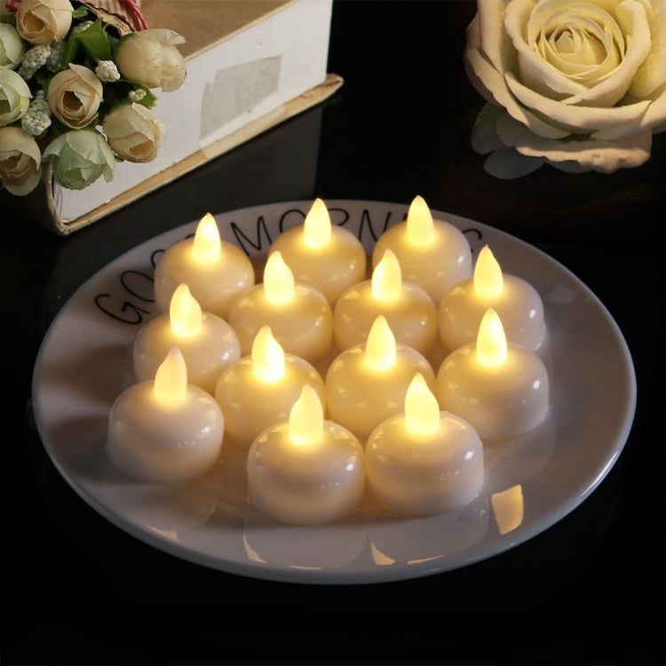 12 candele impermeabili per doccia SPA, luci decorative per candele, candele galleggianti a LED, Warm White Light, Cool White Light, Yellow Light