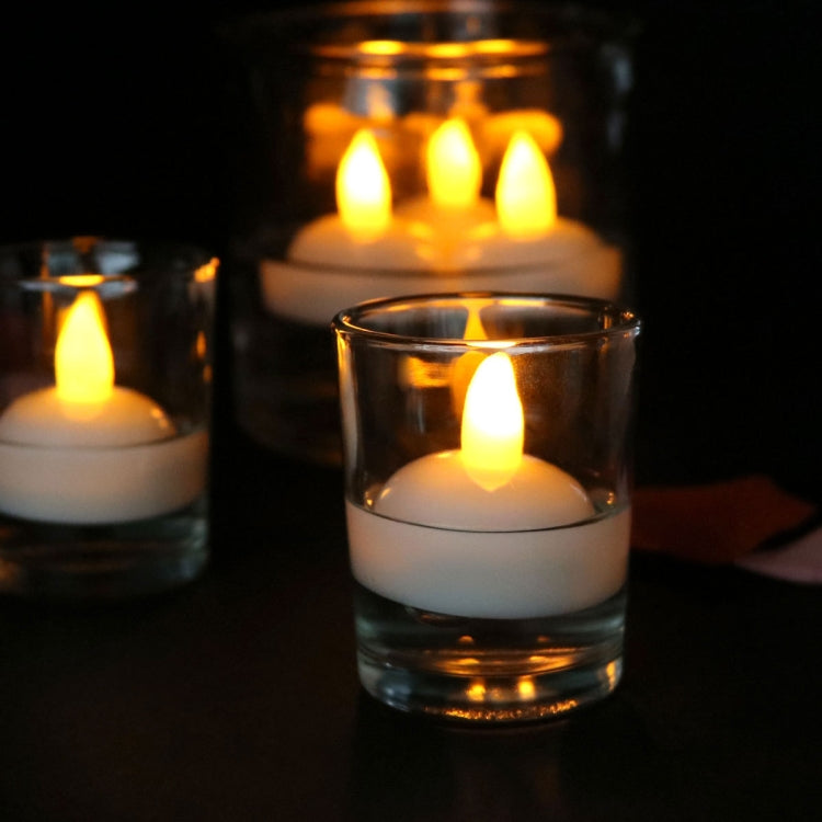 12 candele impermeabili per doccia SPA, luci decorative per candele, candele galleggianti a LED, Warm White Light, Cool White Light, Yellow Light
