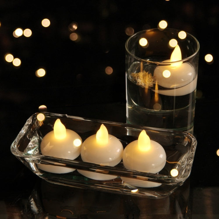 12 candele impermeabili per doccia SPA, luci decorative per candele, candele galleggianti a LED, Warm White Light, Cool White Light, Yellow Light