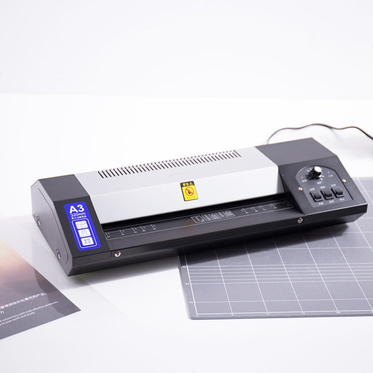 Macchina per laminazione fotografica Deli 3890 Saldatura a caldo e laminazione a freddo Macchina per laminazione a doppio uso, spina CN, 3890