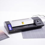Macchina per laminazione fotografica Deli 3890 Saldatura a caldo e laminazione a freddo Macchina per laminazione a doppio uso, spina CN, 3890