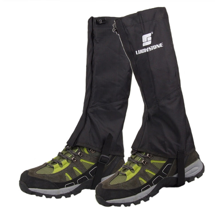LUCKSTONE Alpinismo Escursionismo Copertura impermeabile resistente all'usura Copertura per piedi antisporco leggera e traspirante per strada fangosa, Foot Cover M  (Black)