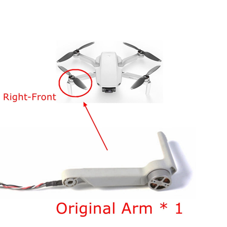 Parti di riparazione del braccio motore dell'aereo per DJI Mavic Mini, For DJI Mavic Mini(Right Front Arm )