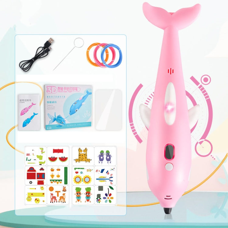 Penna per stampa 3D Pennello per graffiti per pittura tridimensionale, Dolphin Pink