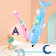 Penna per stampa 3D Pennello per graffiti per pittura tridimensionale, Dolphin Pink