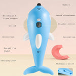 Penna per stampa 3D Pennello per graffiti per pittura tridimensionale, Dolphin Pink
