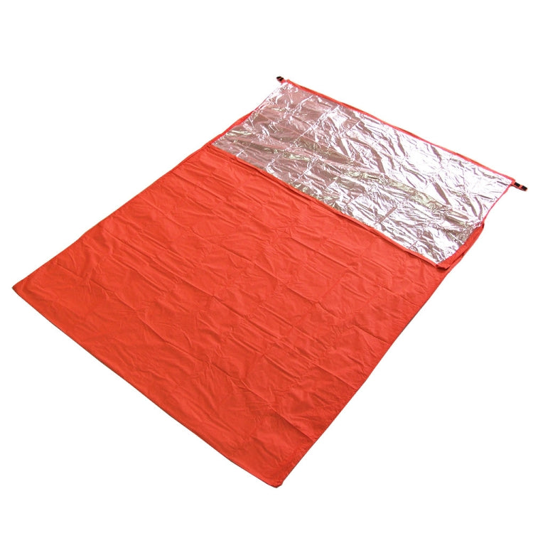 Coperta di emergenza per sacco a pelo termoriflettente per campeggio da escursionismo all'aperto, Double Envelope 200cmx 145cm, Mummy 210cm x 83cm, Single Envelope 200 x 72cm (Silver Gray)