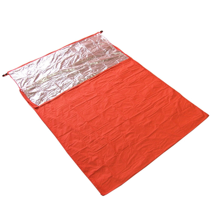 Coperta di emergenza per sacco a pelo termoriflettente per campeggio da escursionismo all'aperto, Double Envelope 200cmx 145cm, Mummy 210cm x 83cm, Single Envelope 200 x 72cm (Silver Gray)