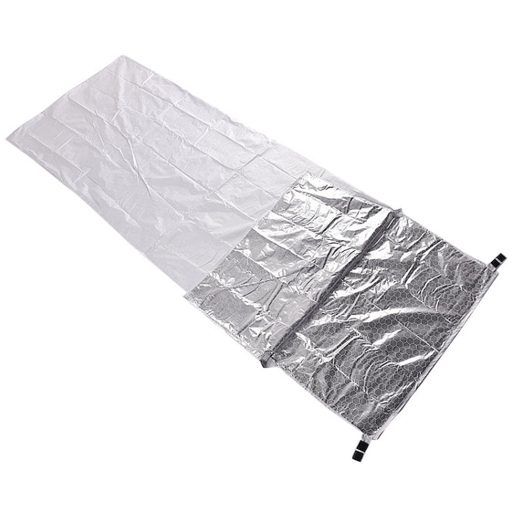 Coperta di emergenza per sacco a pelo termoriflettente per campeggio da escursionismo all'aperto, Double Envelope 200cmx 145cm, Mummy 210cm x 83cm, Single Envelope 200 x 72cm (Silver Gray)