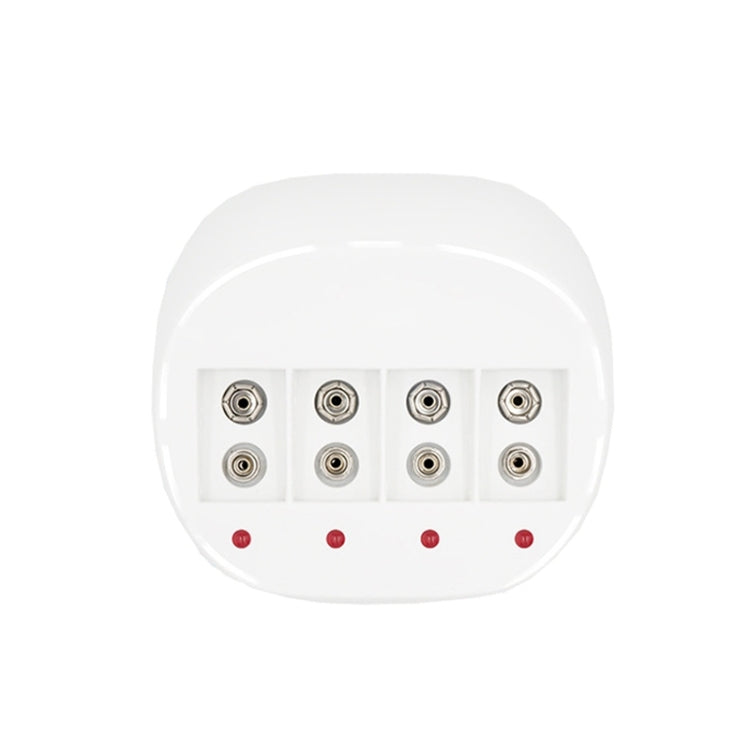 Caricabatterie 9V a 4 slot per batterie litio con telecomando