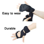 Guanti sportivi a mezze dita Guanti per attrezzature fitness in silicone antiscivolo Braccialetti a compressione sportiva, S（Black）, M（Black）, L （Black）, XL （Black）