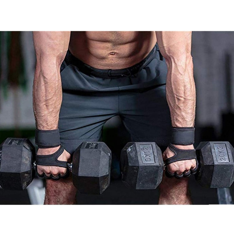 Guanti sportivi a mezze dita Guanti per attrezzature fitness in silicone antiscivolo Braccialetti a compressione sportiva, S（Black）, M（Black）, L （Black）, XL （Black）