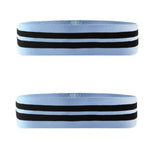 2 pezzi di fascia elastica per squat yoga con fascia di resistenza per squat, dimensioni:, 66 x 8cm（Blue）, 76 x 8cm（Pink）, 86 x 8cm（Gray）